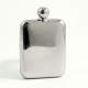 6 oz. Round Stainless Steel Flask in a Mirror Finish.